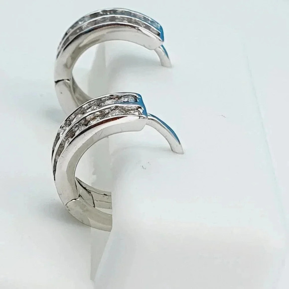 "925 Sterling Silver CZ Beautiful Earrings for Women, 1USPAR4283 - Picture 6 of 11